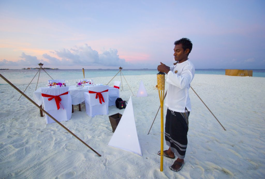 Cena en el Sandbank