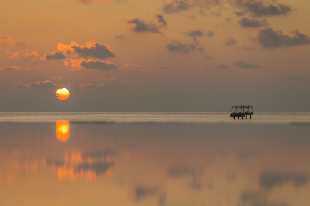 Atardecer en Baros Maldives 